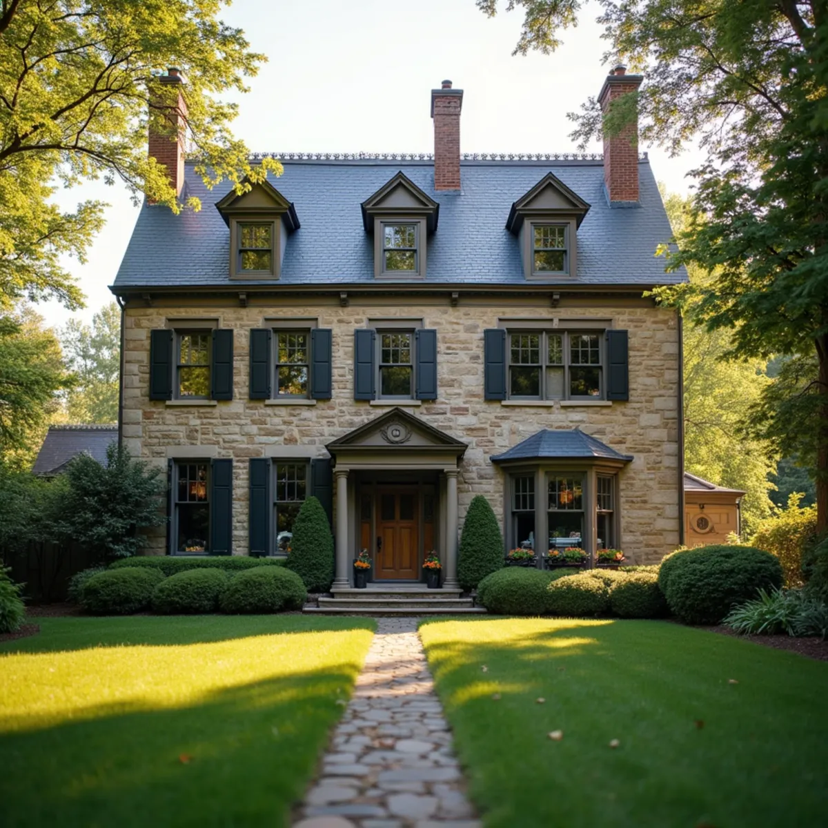 Historic stone estate in North Wayne PA on the Main Line